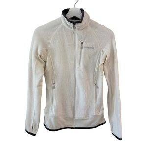 Patagonia R3 Hi-Loft Polartec Fleece Jacket Birch White Womens XS 25147 SP14